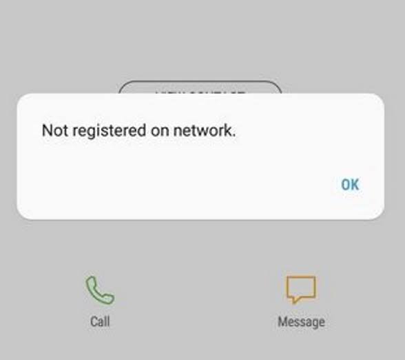 memperbaiki Tidak terdaftar di jaringan di Android